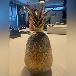 Bronze Pineapple Box Vintage
